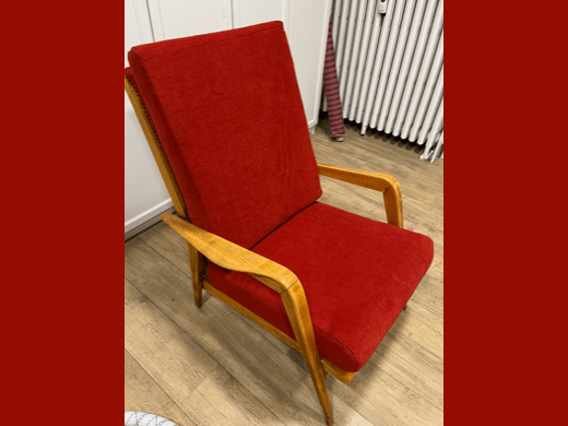 Fauteuil scandinave rénové